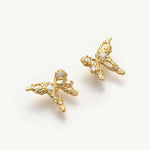  Butterfly Crystal Stud Earrings, a graceful and stylish choice that symbolizes the beauty and freedom of butterflies with sparkling crystals