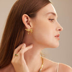  Butterfly Crystal Stud Earrings, delicately designed to capture the grace and beauty of butterflies in a stunning crystal embellishment.