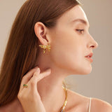  Butterfly Crystal Stud Earrings, delicately designed to capture the grace and beauty of butterflies in a stunning crystal embellishment.
