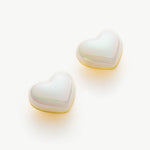 Petite Elegance: Small Heart-shaped Stud Earrings, delicately crafted for a subtle and elegant expression of love