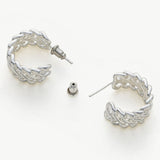 Serpent Textured Earrings