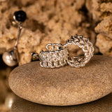 Serpent Textured Earrings