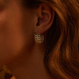Serpent Textured Earrings
