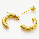 Mini Hoop Earrings with dainty gold loops, offering a delicate and chic addition to your ear jewelry collection for a timeless look