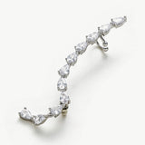 Water Drop Ear Climbers, radiating with the radiant allure of nature's purity, these earrings add a touch of refinement and a hint of sparkle to your overall look.