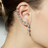 Water Drop Ear Climbers, designed for an elegant ascent along your ear, these climbers emulate the beauty of water droplets, adding a touch of sophistication to your ensemble.