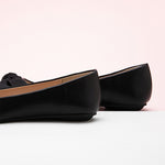 Elegant-black-leather-point-toe-flats-a-stylish-and-polished-choice