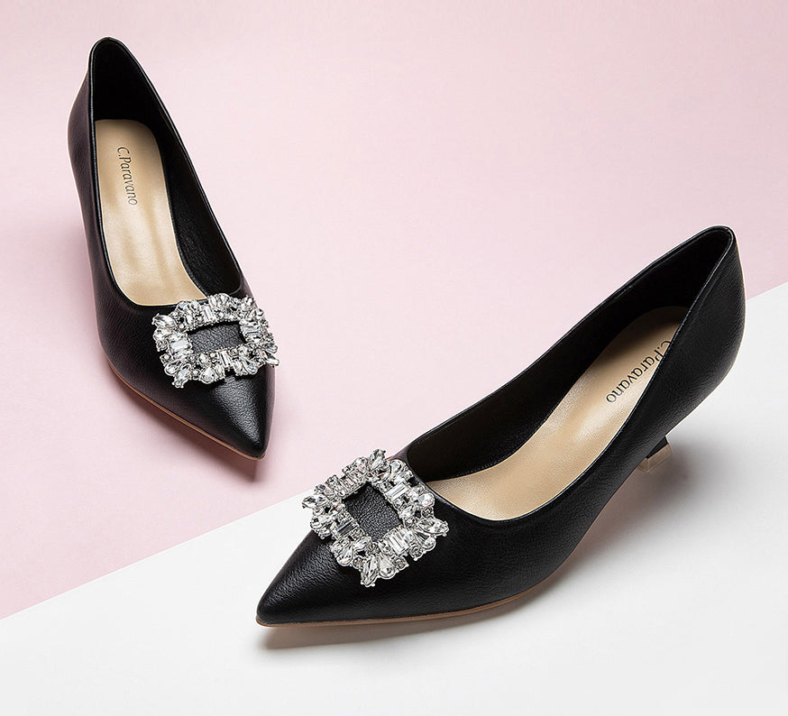 Elegant-black-leather-pumps-with-embellishments_-adding-a-touch-of-glamour-and-refinement-to-your-outfit