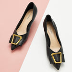    Elegant-black-pumps-with-buckle-detailing_-adding-a-touch-of-sophistication-and-style-for-women