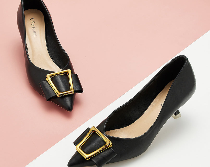 Elegant-black-pumps-with-buckle-detailing_-adding-a-touch-of-sophistication-and-style-for-women