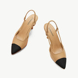 Pointed Toe Slingback Pumps (Helen)