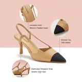 Pointed Toe Slingback Pumps (Helen)