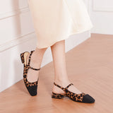 Square-Toe Slingback Flats (Felicia)