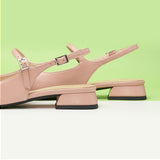 Square-Toe Slingback Flats (Felicia)