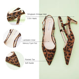 Pointed Toe Slingback Pumps (Helen)