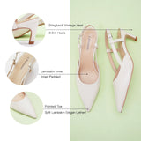 Pointed Toe Slingback Pumps (Helen)