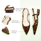 Sleek Prints Slingback Flats (Freya)