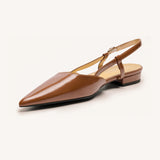 Sleek Slingback Flats (Freya)(Market)