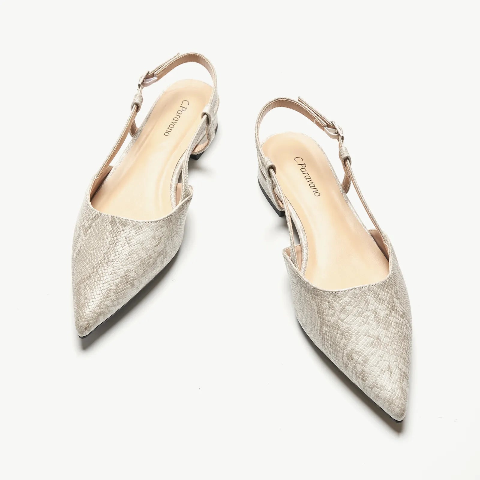 Sleek Prints Slingback Flats (Freya)
