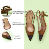 Pointed Toe Slingback Pumps (Helen)