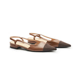 Cap-Toe Slingback Flats (Freya)