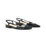 Cap-Toe Slingback Flats (Freya)