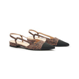 Cap-Toe Slingback Flats (Freya)