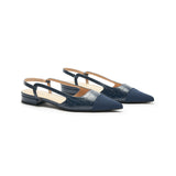 Cap-Toe Slingback Flats (Freya)