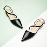 Strap-Around Slingback Flats (Freya)