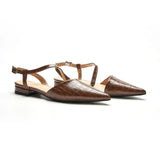 Strap-Around Slingback Flats (Freya)