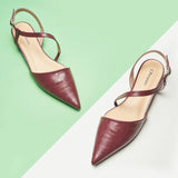 Strap-Around Slingback Flats (Freya)
