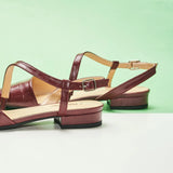 Strap-Around Slingback Flats (Freya)