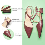 Strap-Around Slingback Flats (Freya)