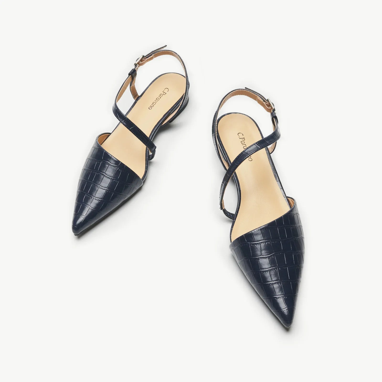 Strap-Around Slingback Flats (Freya)