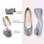 "Cool and Contemporary: Flower Decor Ballerina in a stylish blue hue, perfect for modern interiors