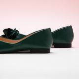 Fresh and Vibrant: Green-themed Flower Decor Ballerina, perfect for a lively and energetic ambiance