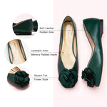 Nature-inspired Elegance: Flower Decor Ballerina in a lush green shade, creating a serene atmosphere.
