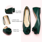 Nature-inspired Elegance: Flower Decor Ballerina in a lush green shade, creating a serene atmosphere.