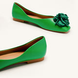 Flower Ballerina Flats (Eva)(Market）
