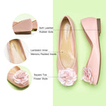 Soft and Elegant: Flower Decor Ballerina in a delicate Pink hue, perfect for a charming ambiance