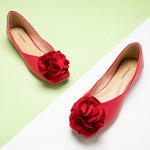 Passionate and Bold: Red-themed Flower Decor Ballerina, a striking focal point for vibrant decor.