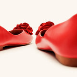 Flower Ballerina Flats (Eva)(Market）