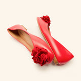 Flower Ballerina Flats (Eva)(Market）