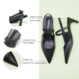 Pointed Toe Kitten heel Slingbacks (Helen)(SALE)