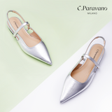 Pointed Toe Slingback Flats (Freya)（SALE）