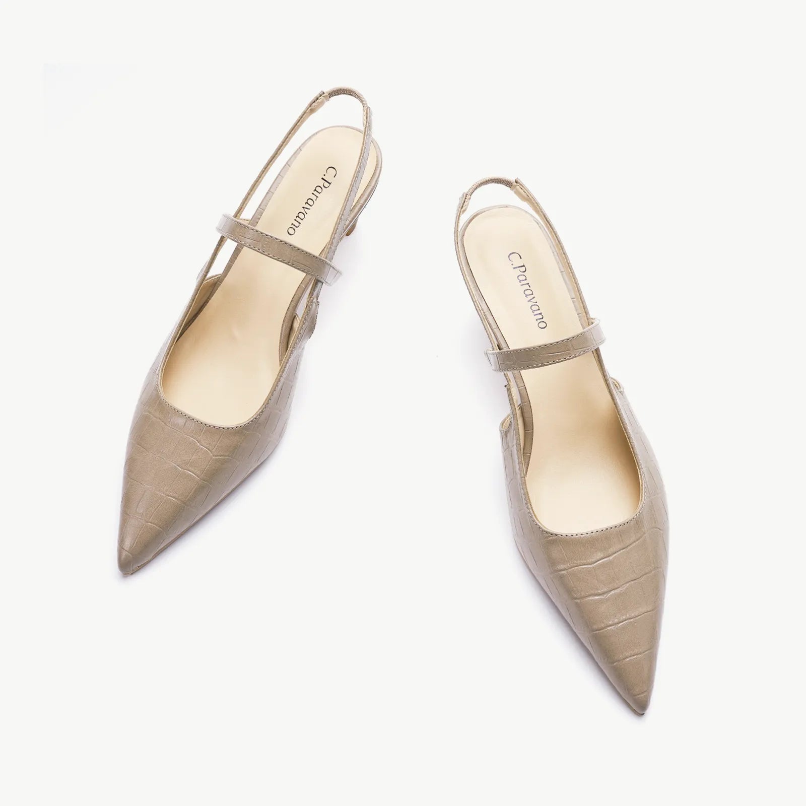 Pointed Toe Kitten heel Slingbacks (Helen)