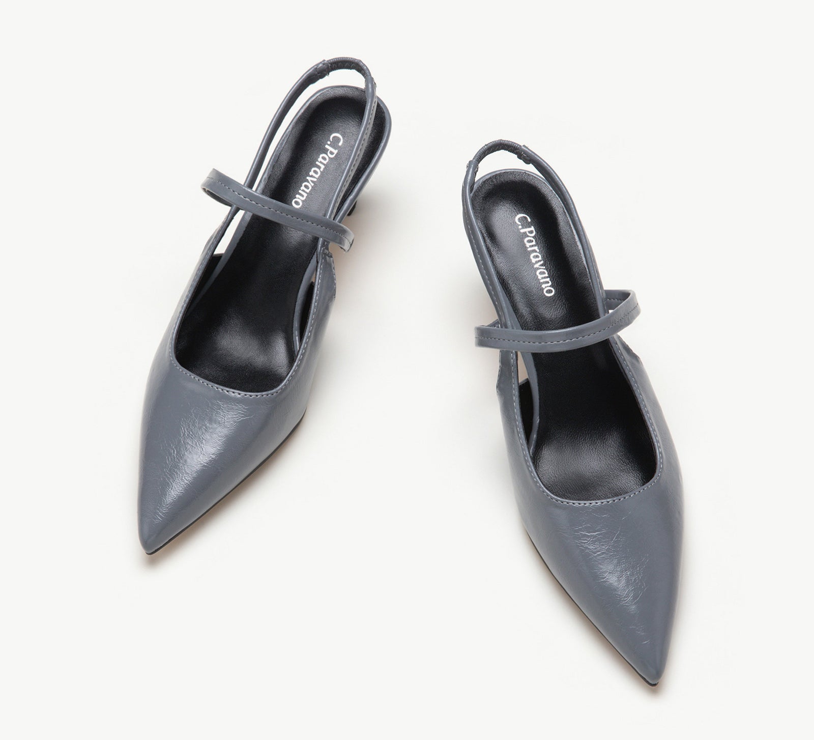 Sleek Pointed Toe Straps Slingback Pumps