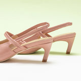 Pointed Toe Kitten heel Slingbacks (Helen)