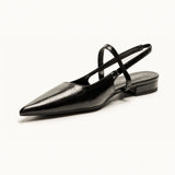 Crozzling-Slingback-Flats mit spitzer Zehenpartie (Freya)