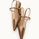 Pointed Toe Slingback Flats (Freya)